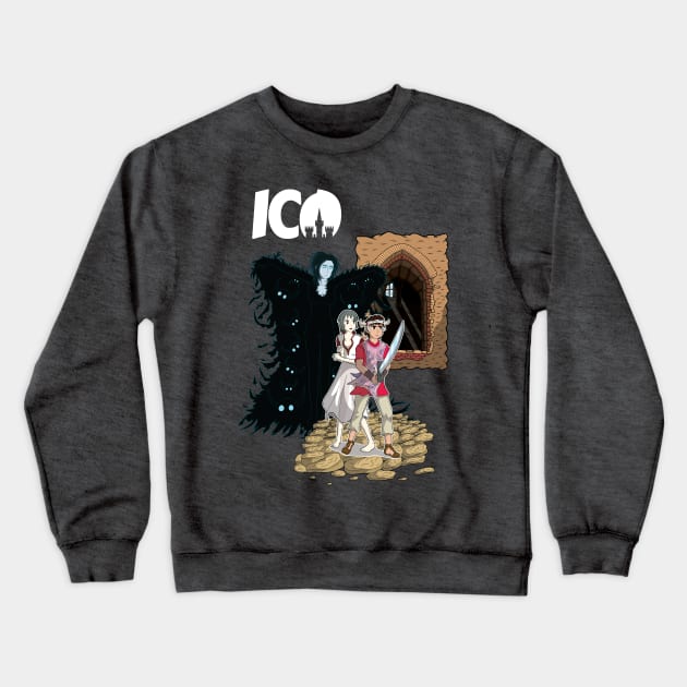 Ico Alt Art Crewneck Sweatshirt by BrokenGrin